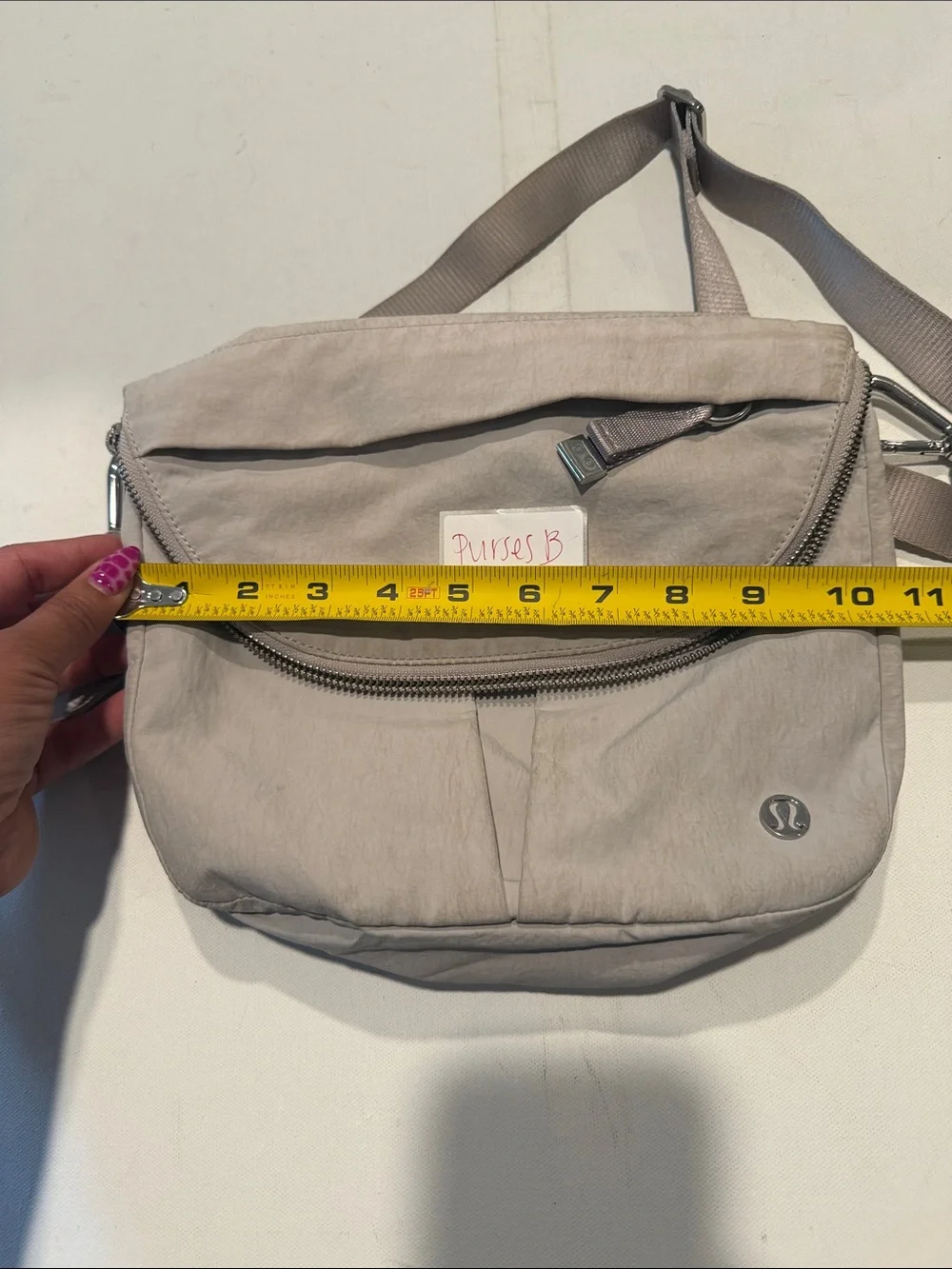 lululemon athletica Taupe Gray Crossbody Messenger Bag